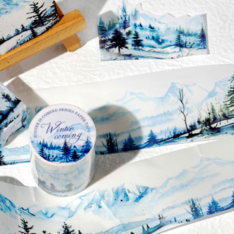 Mountain Forest Scenery Pre-Cut Tape