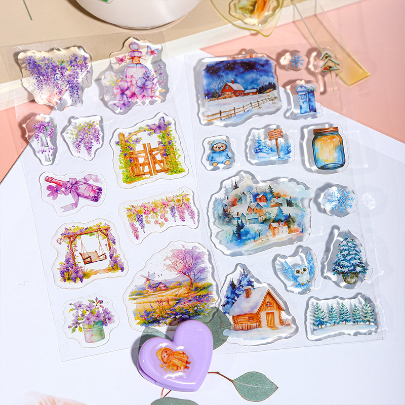 Transparent Dream Resin Stickers