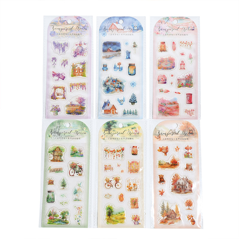 Transparent Dream Resin Stickers