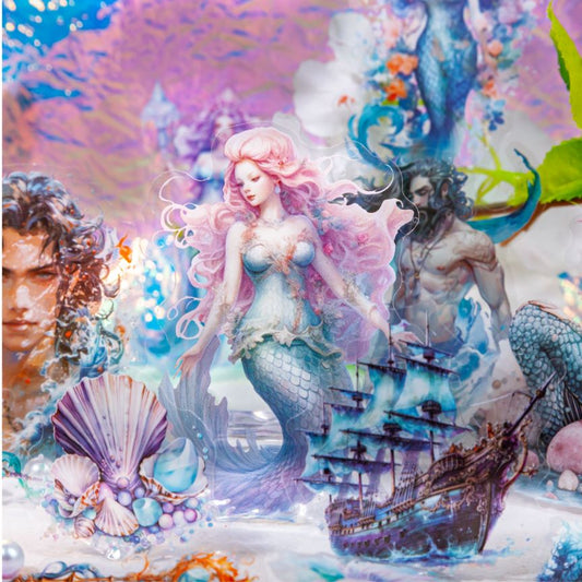 Mermaid Sea God Sticker
