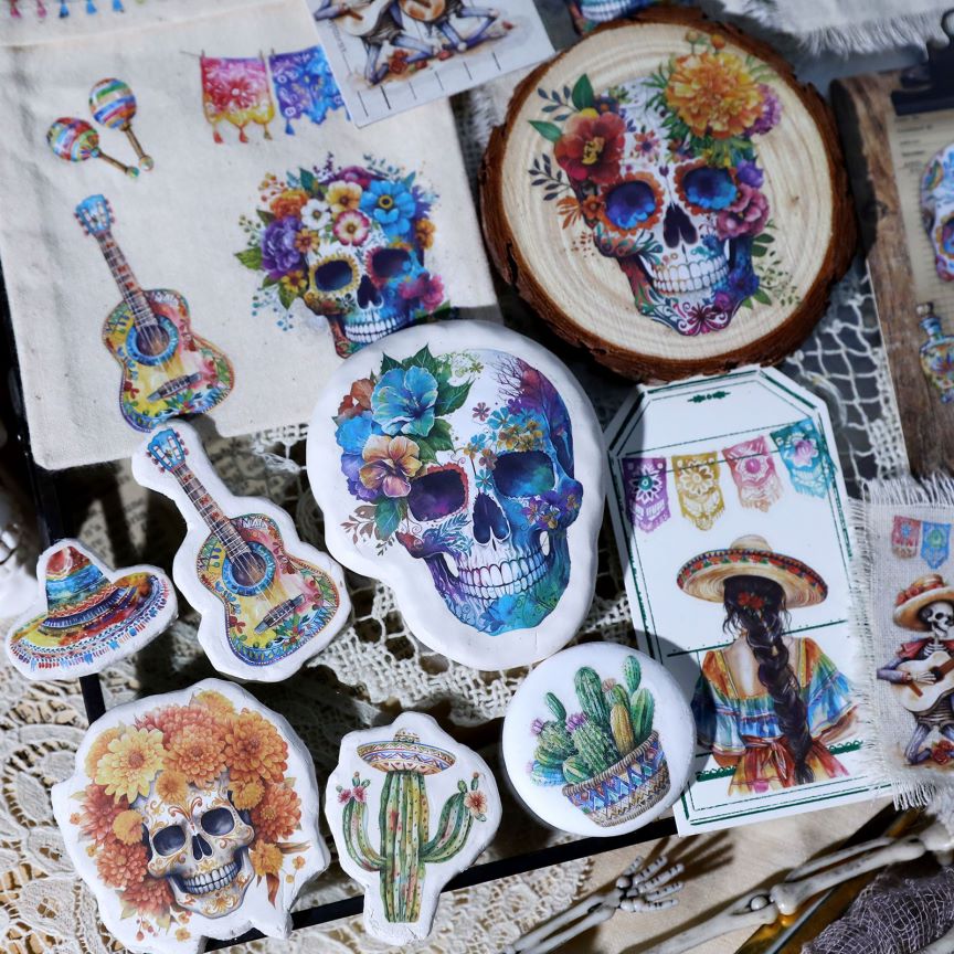 Day of the Dead Rub-on Sticker