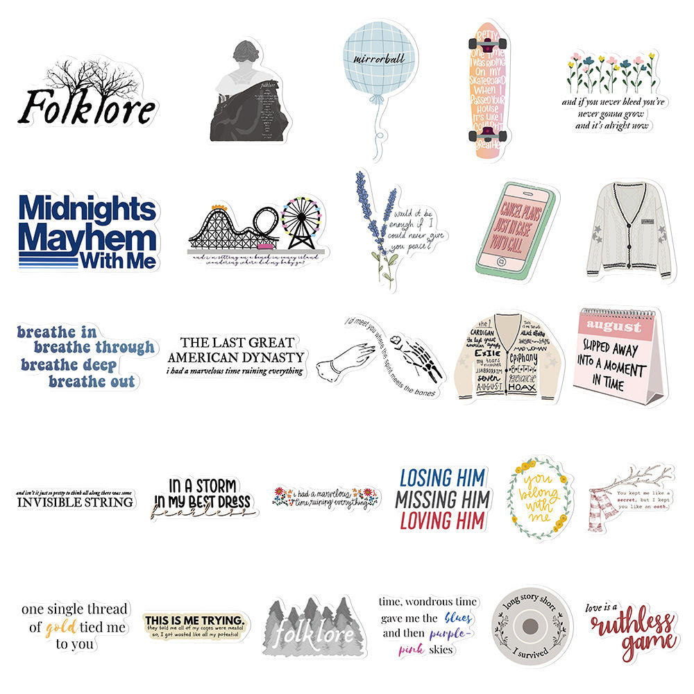 Taylor Swiftie Material Sticker Package