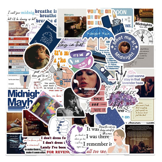 Taylor Midnight Material Sticker Package