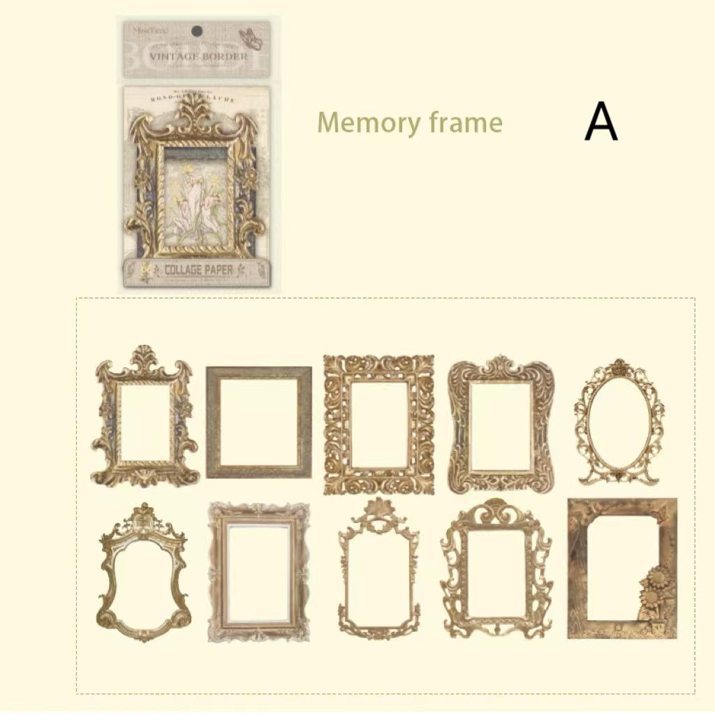 Vintage Memory Frame  Paper