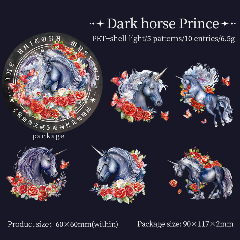 The Unicorn Mystery Shell Light Sticker