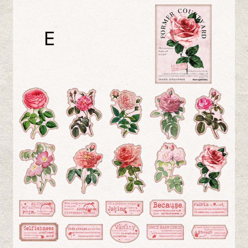 Vintage Plant Theme Sticker