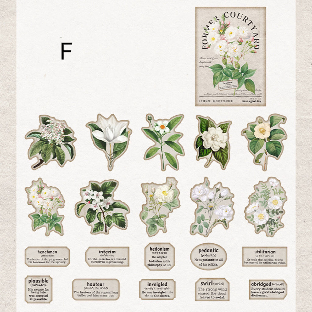 Vintage Plant Theme Sticker