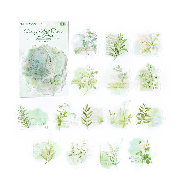 Watercolor Floral Sticker Pack