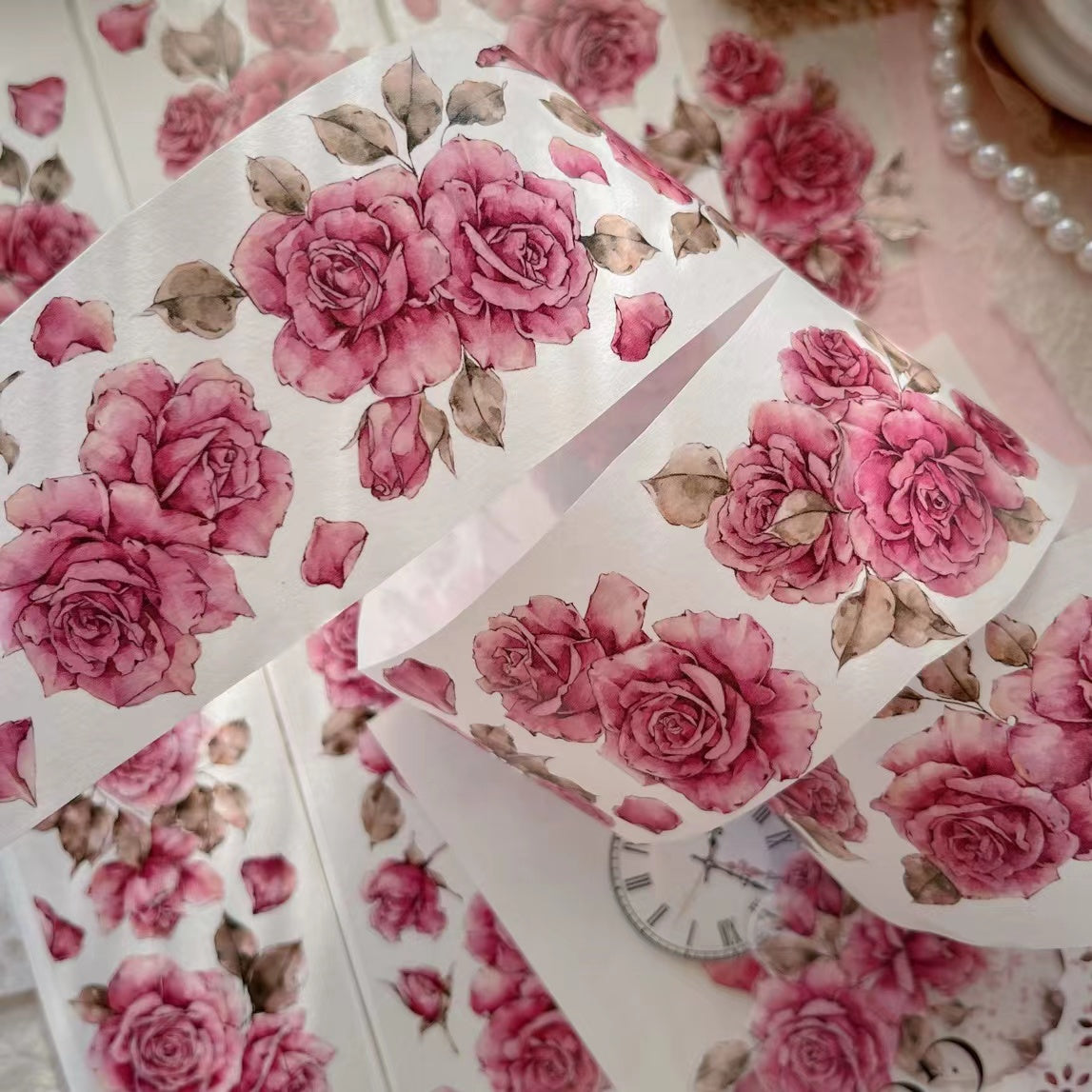 5.5cm *100cm Blush Bloom Tape