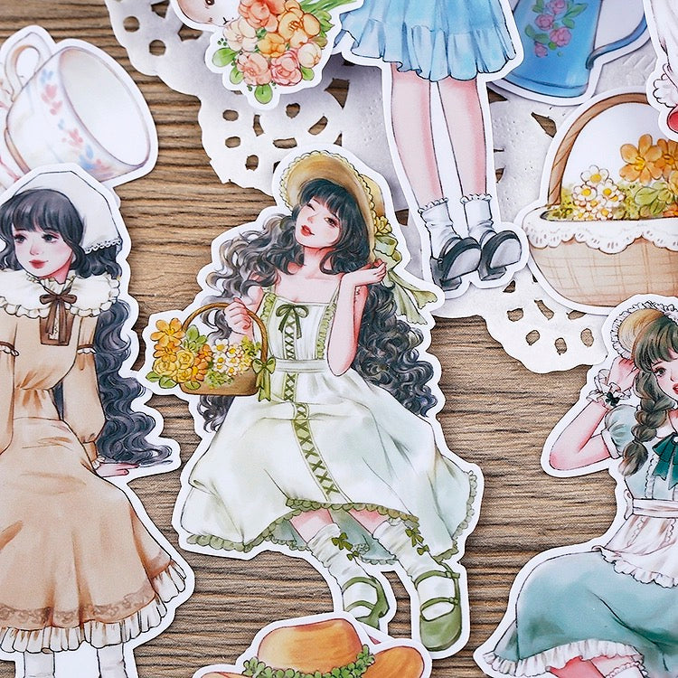 Spring Girl Sticker