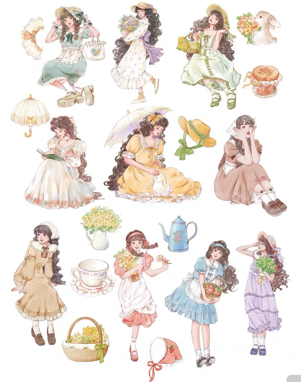 Spring Girl Sticker