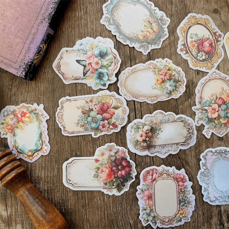 Gothic Border Floral Sticker