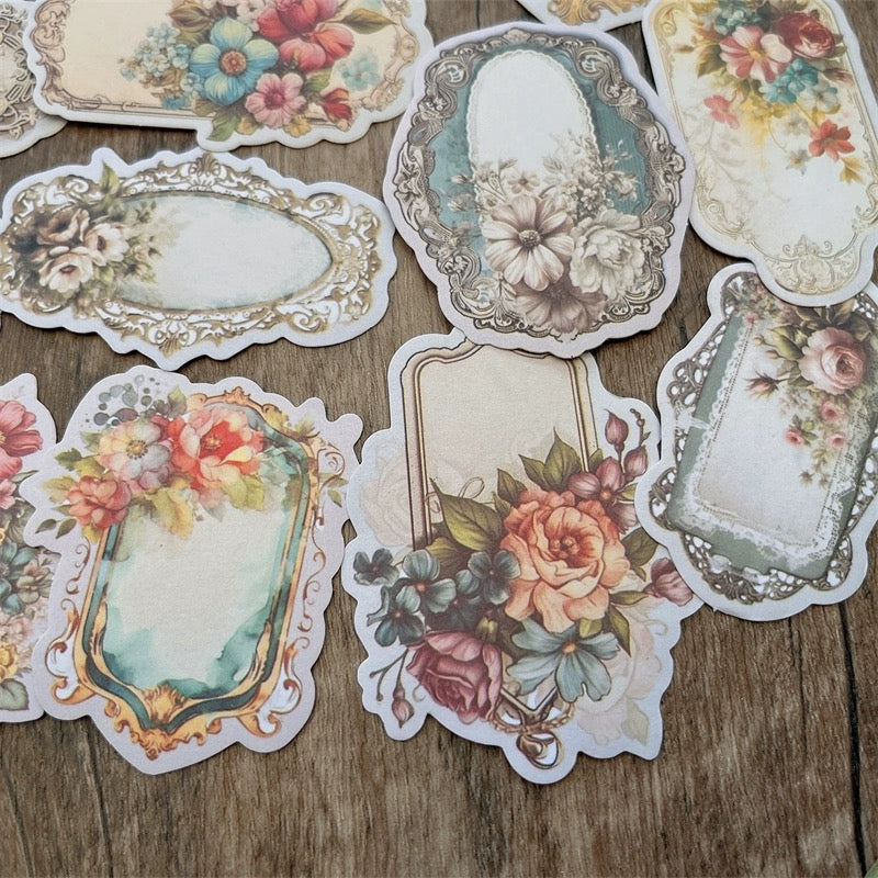 Gothic Border Floral Sticker