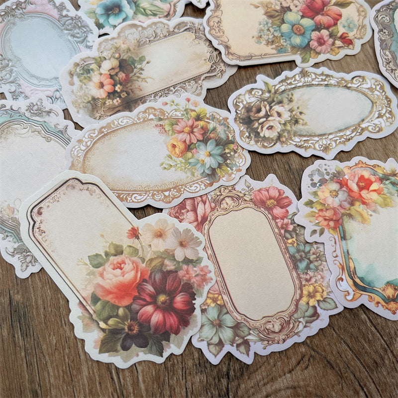 Gothic Border Floral Sticker