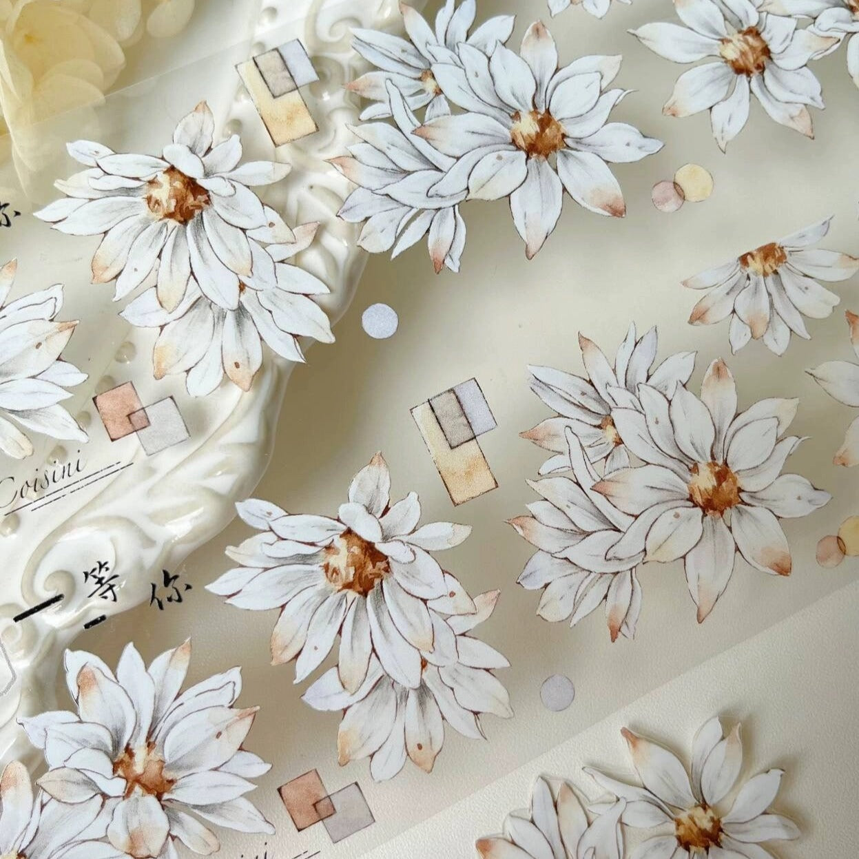 5.5cm*120cm Petite Chrysanthemum Tape