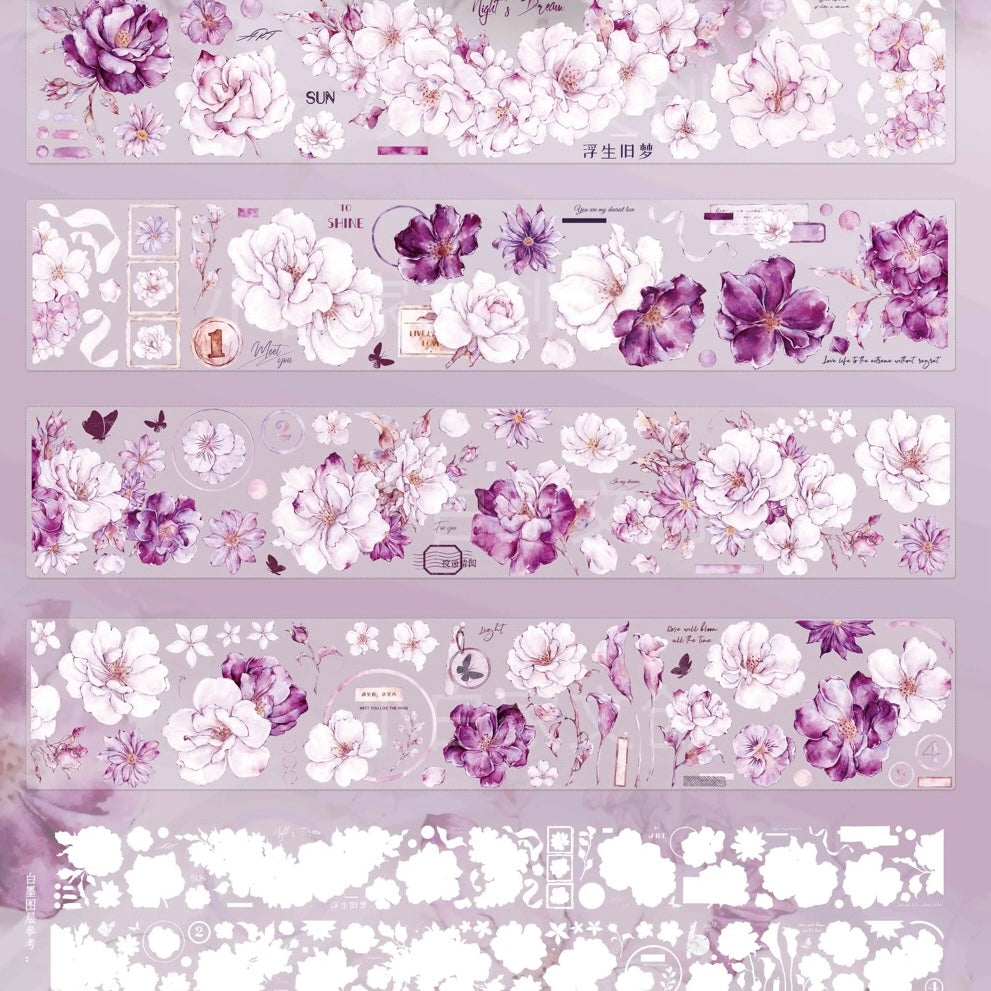 6cm*120cm Rose Bouquet Tape