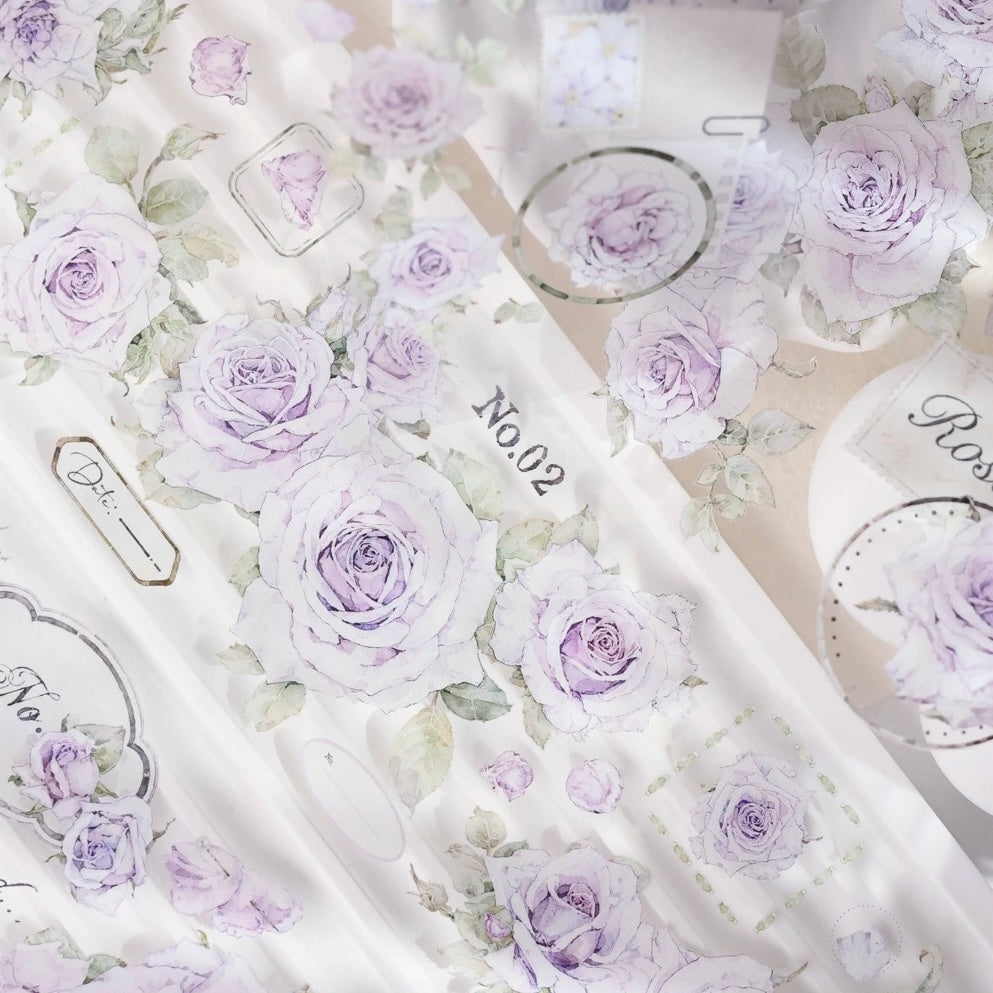 6cm*100cm Purple Mist Floral Tape