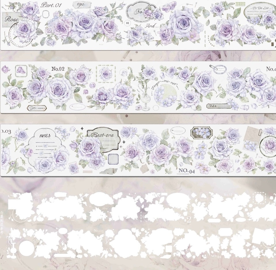 6cm*100cm Purple Mist Floral Tape