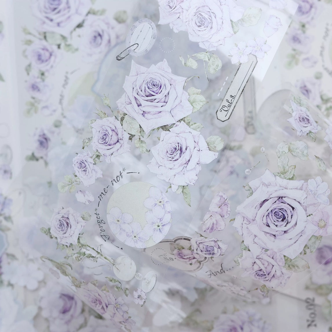 6cm*100cm Purple Mist Floral Tape