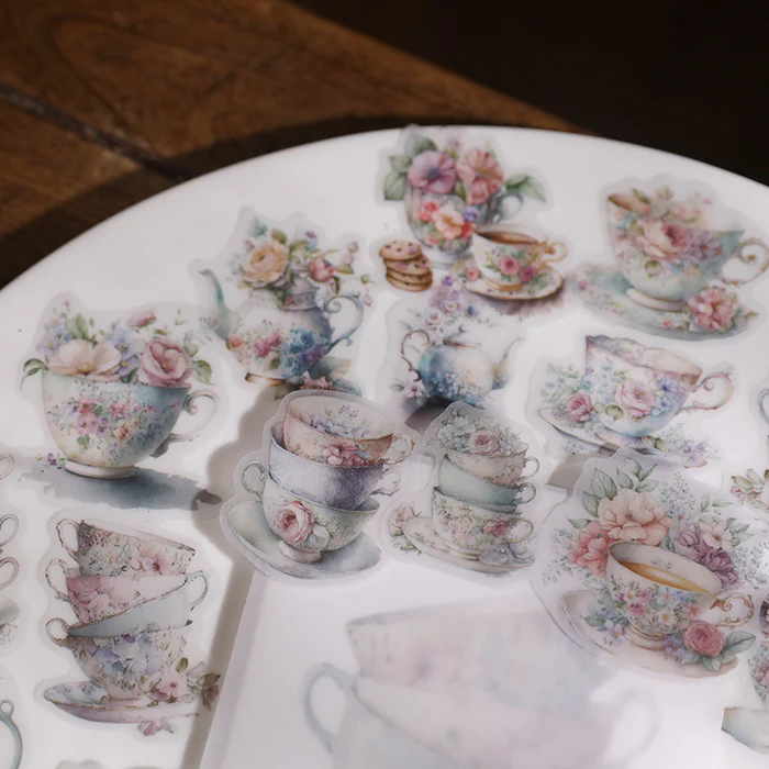 Elegant Afternoon Tea Stickers