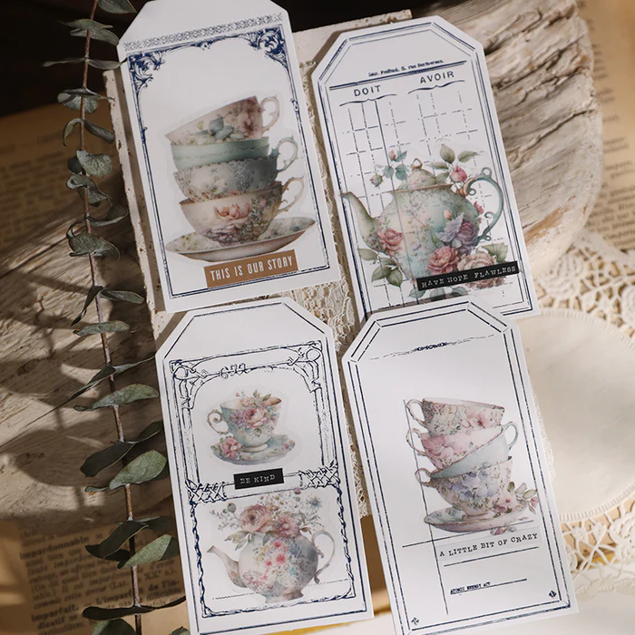 Elegant Afternoon Tea Stickers