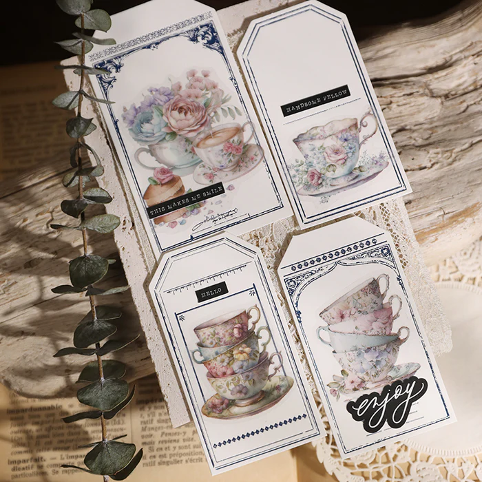 Elegant Afternoon Tea Stickers