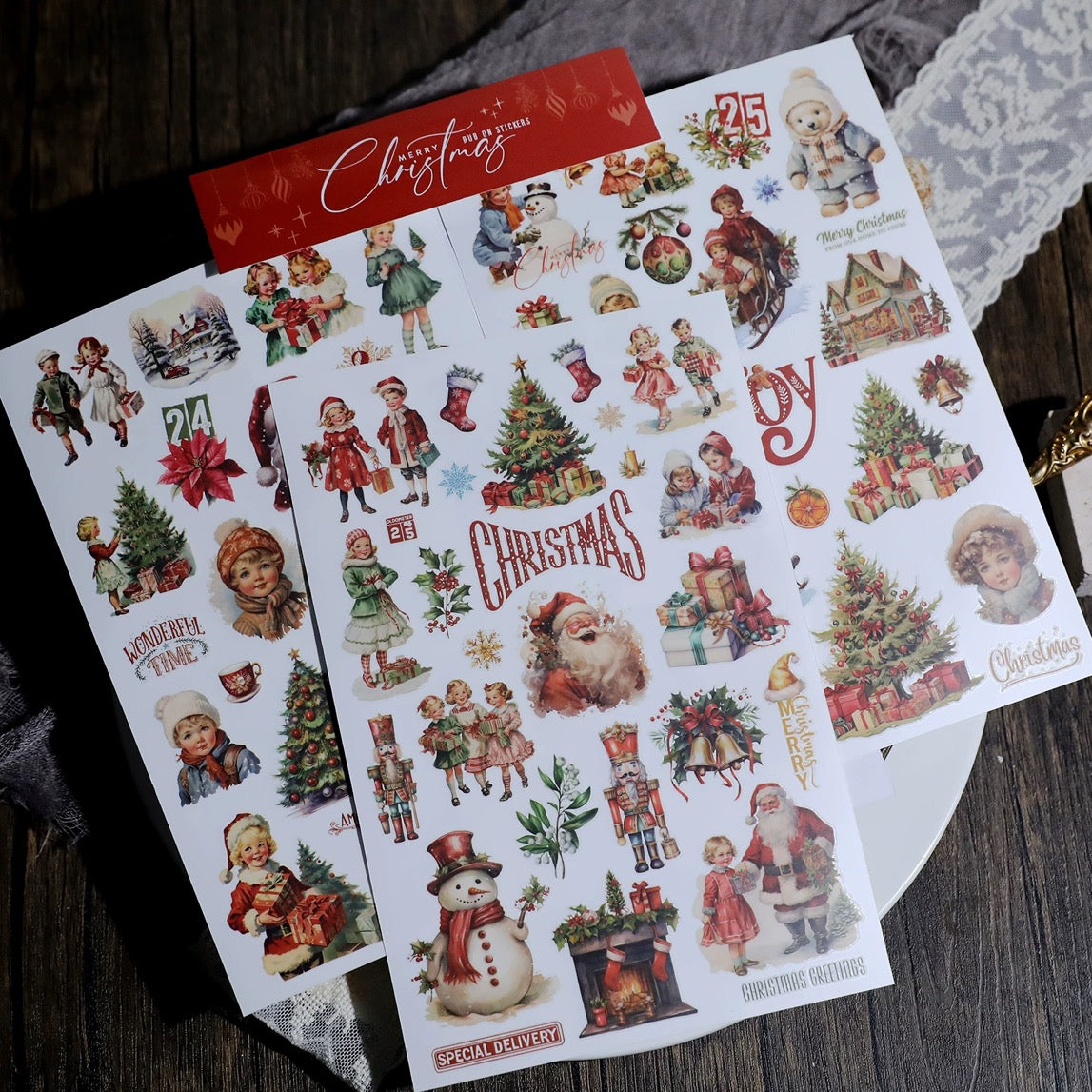 Christmas Rub-On Stickers