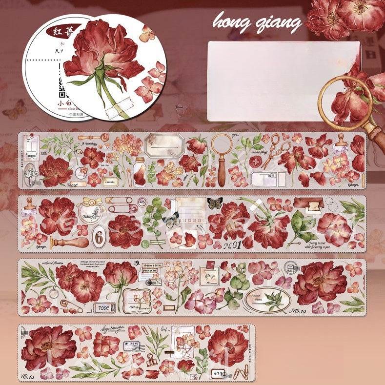 5cm*100cm Scarlet Rose Love Tape