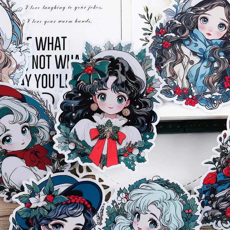 Christmas Girl Stickers