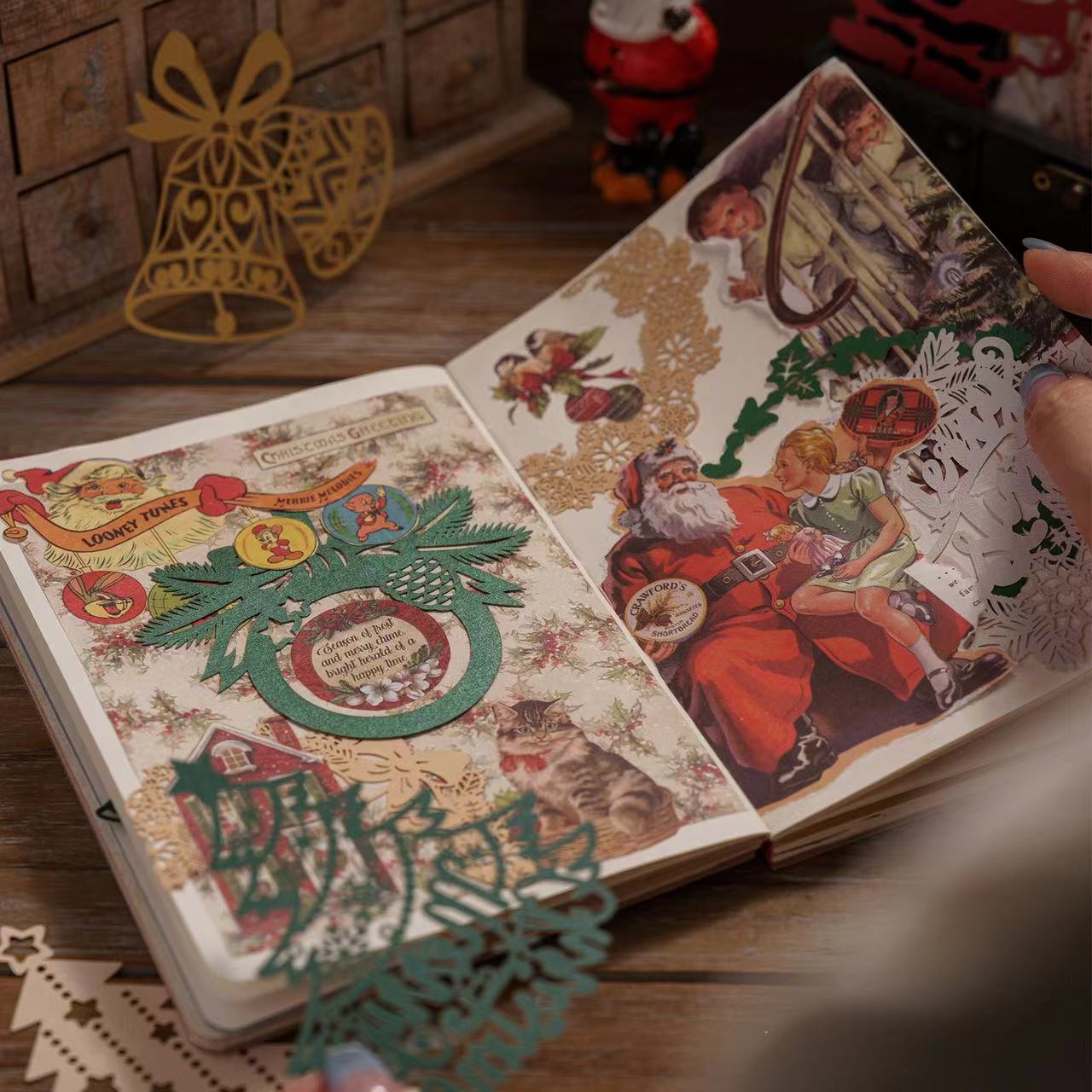 Christmas Carols Lace Paper