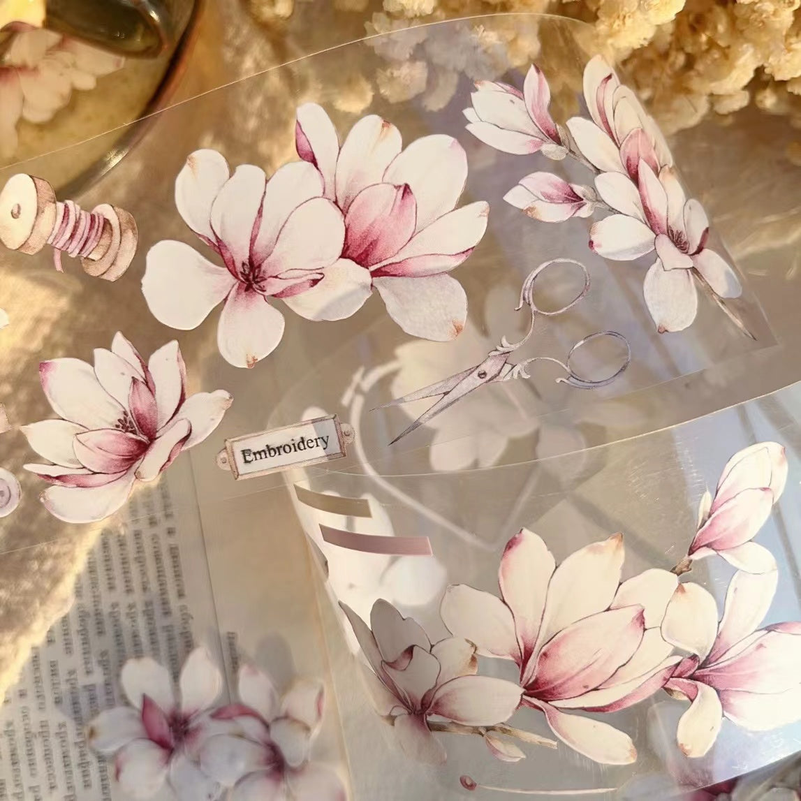 5.5cm*120cm Magnolia Blossom Tape