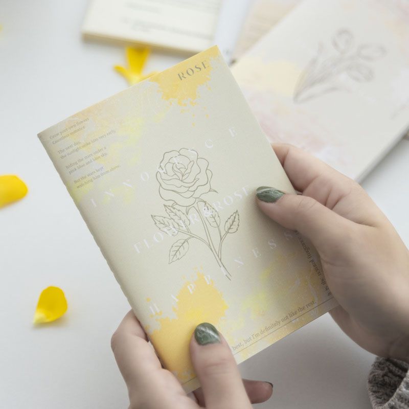 Paper Flower House Textured Notebook