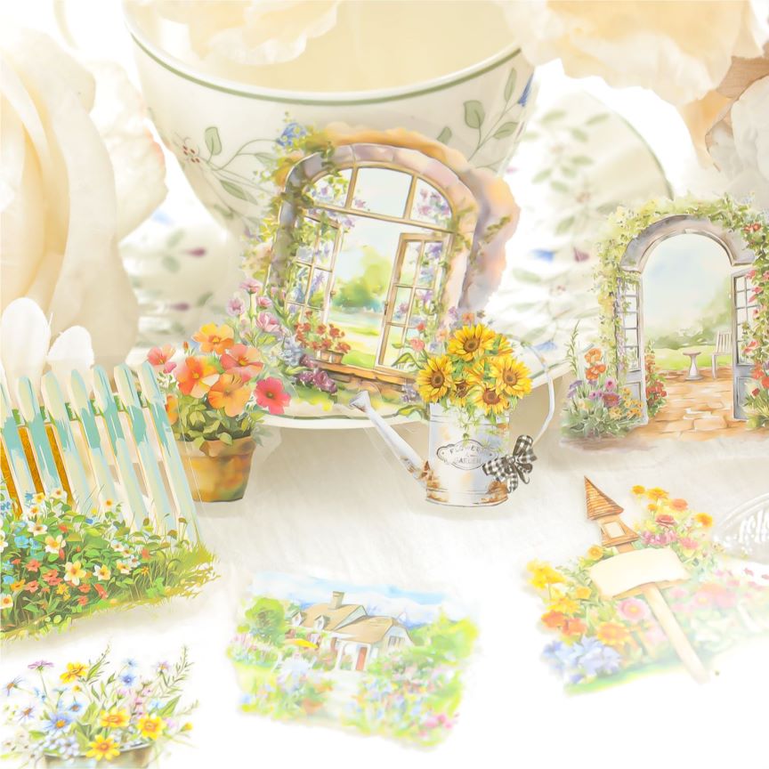 Floral Meadow Sticker 40pcs