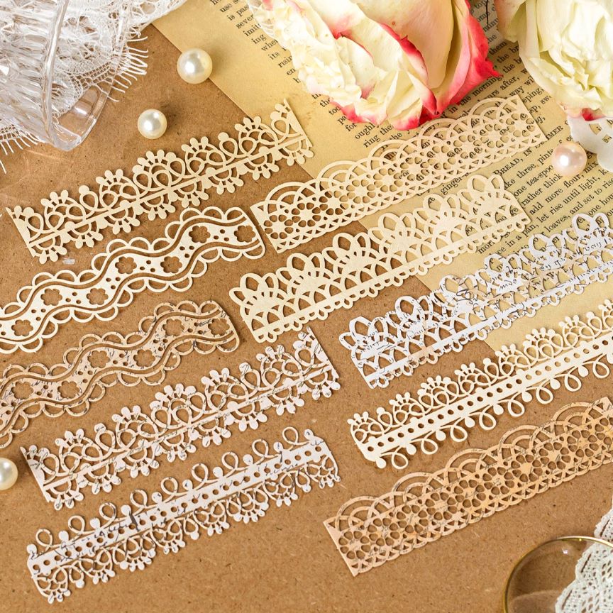 Retro Hollow Long Lace Paper