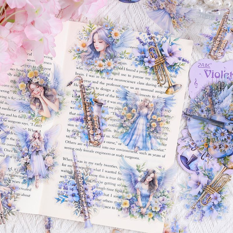 Melody of Strings Floral Maiden Stickers