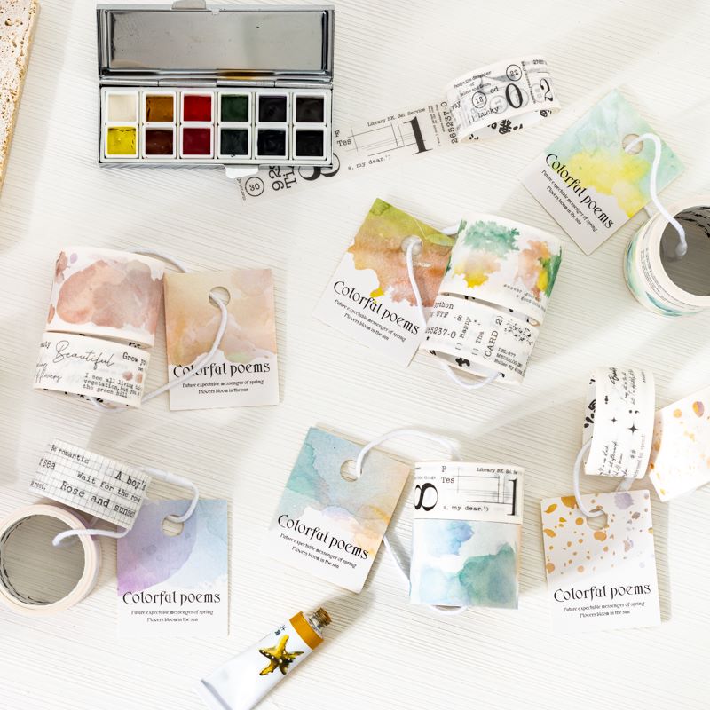 Colorful Poems Washi Tape