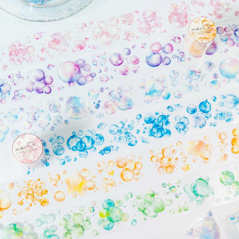 Vibrant Bubbles Pre-cut Tape