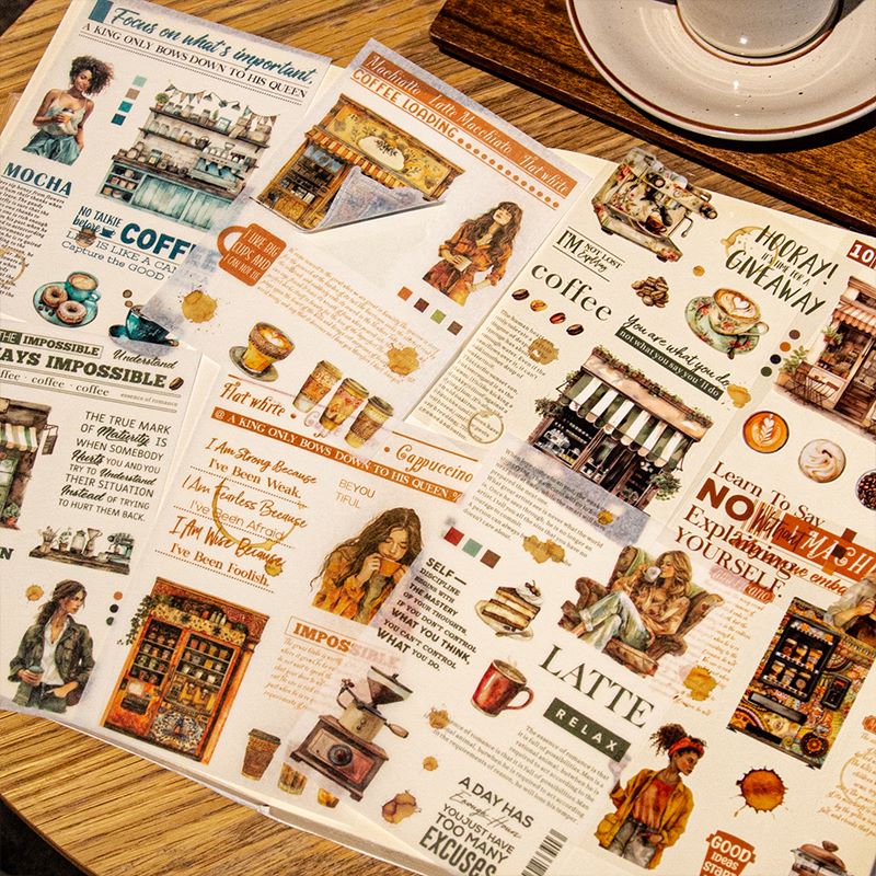 Coffee Weekly Sticker Book