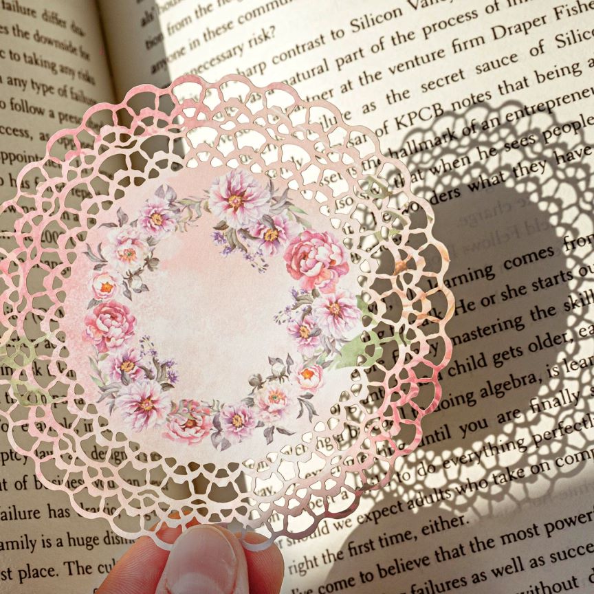Floral Sercet Hollow out Lace Paper