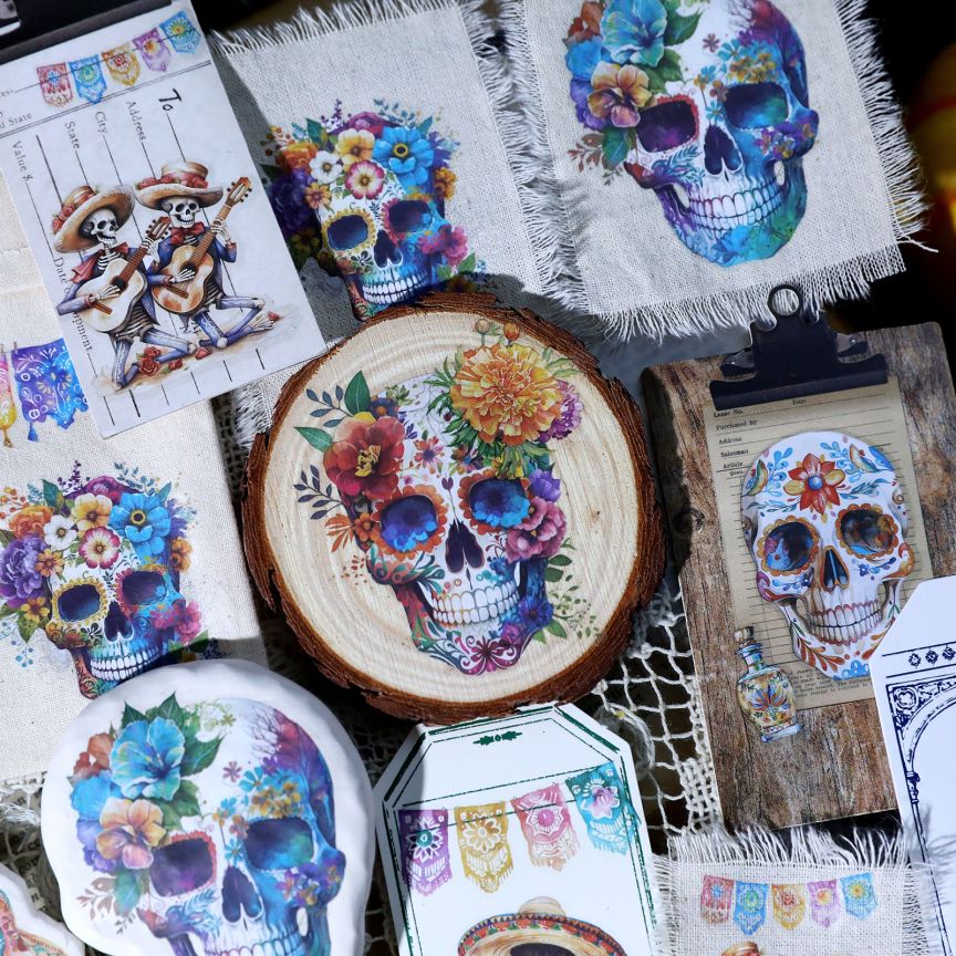 Day of the Dead Rub-on Sticker