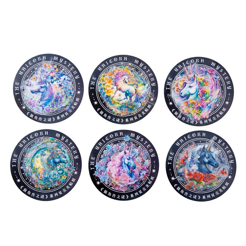 The Unicorn Mystery Shell Light Sticker