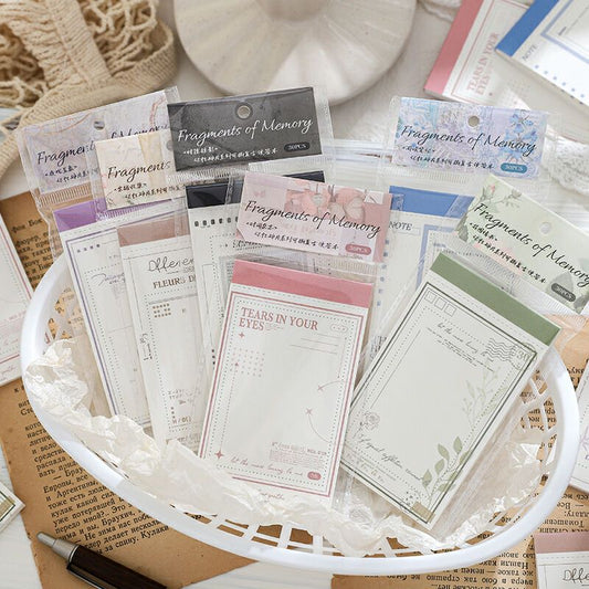 Memory Fragments Memo Pad