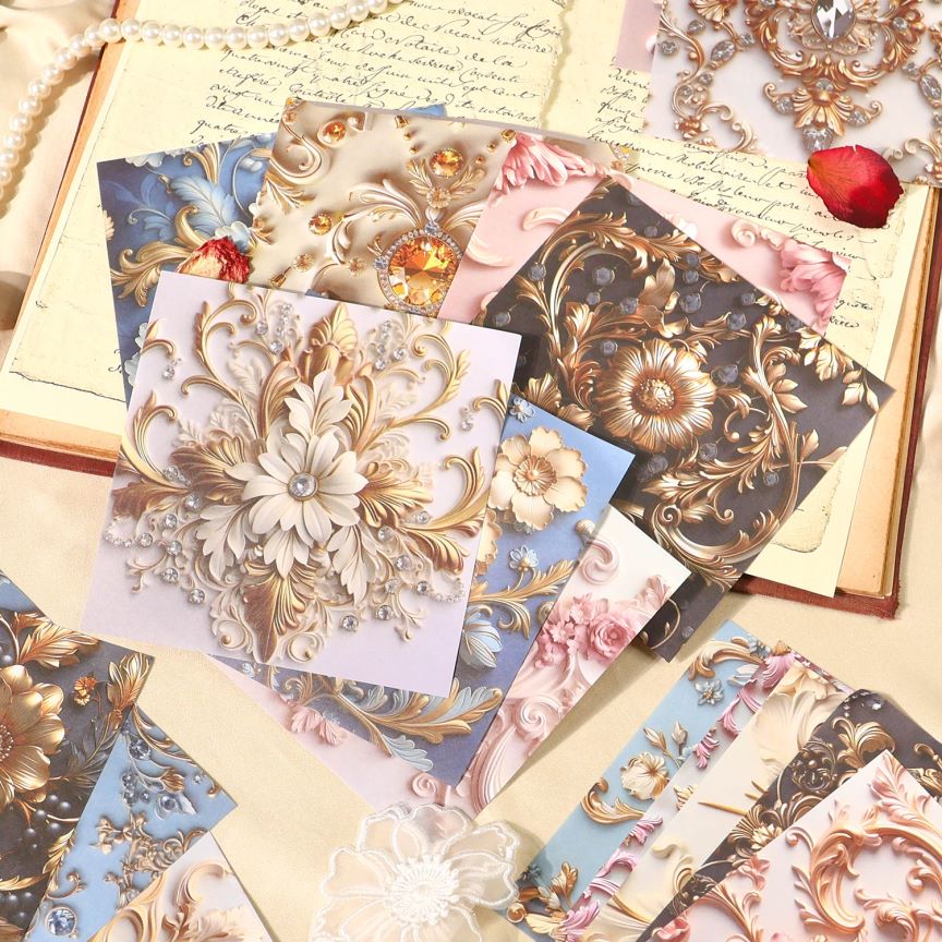 Elegant Baroque Scrapbook Paper