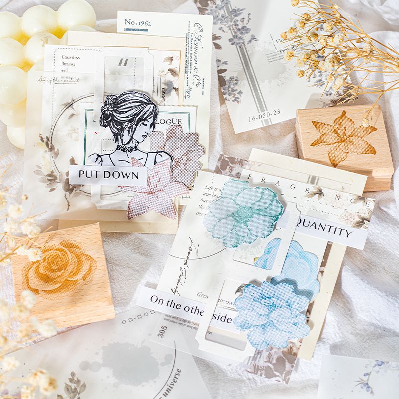 Light Ink Flower Notepads