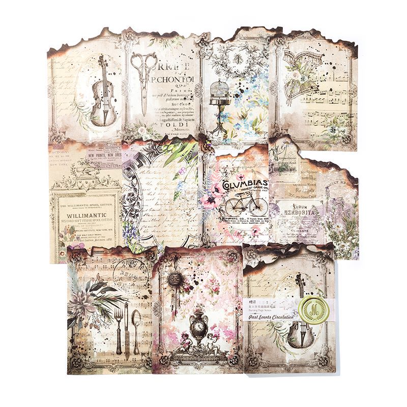 Burning Page Series Scrapbook Papers