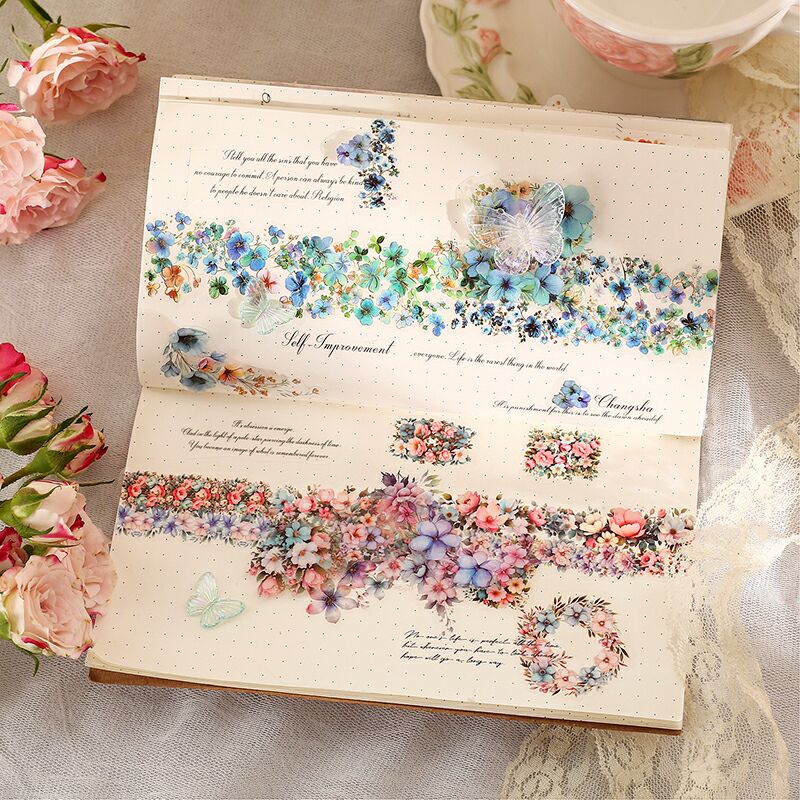 Floral Romantic Pre-cut Tape