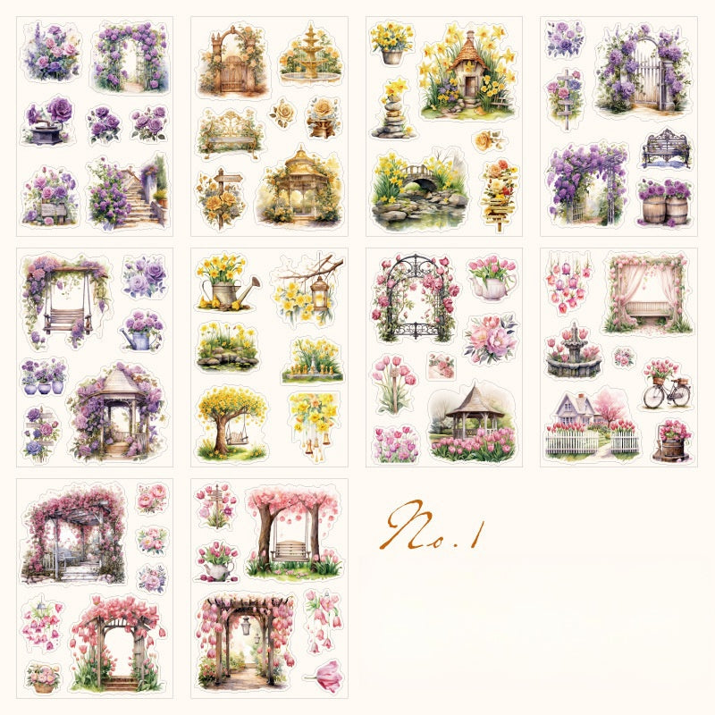 Dreamy Flower Field Sticker Book