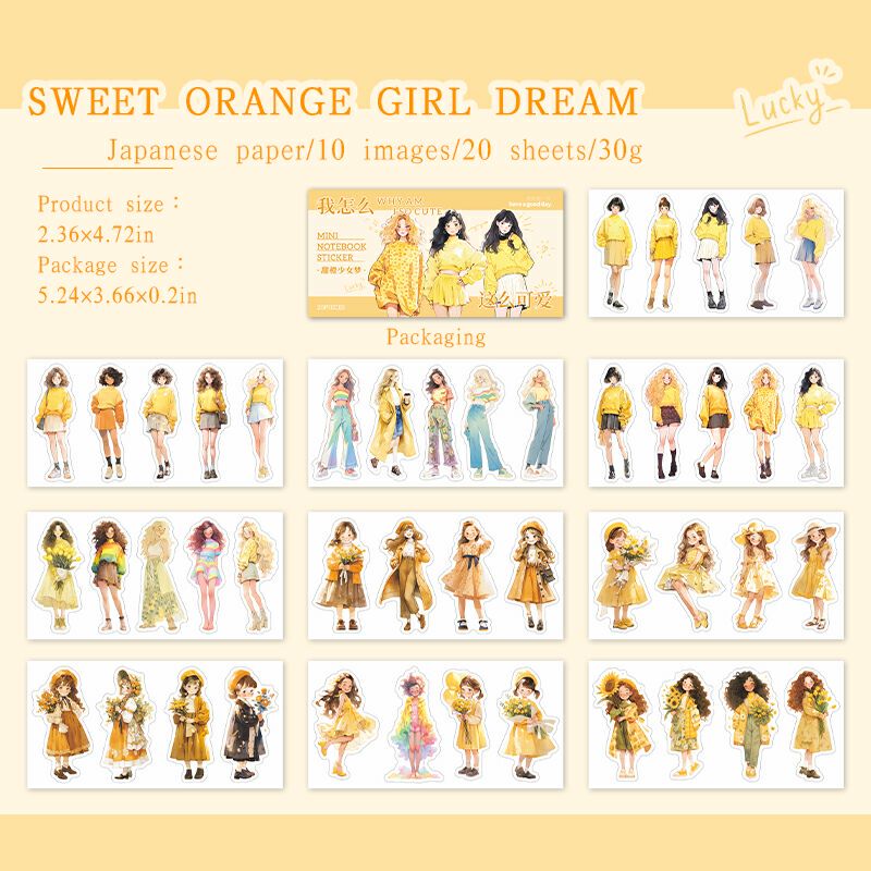 Adorable Girls Sticker Book