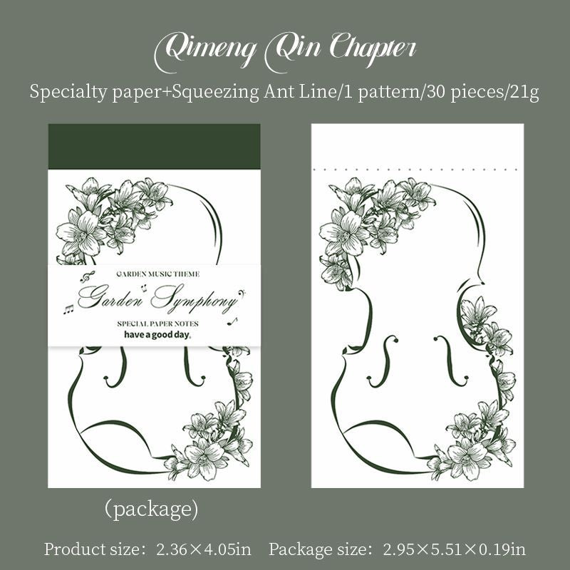 Garden Symphony Notepads 30pcs