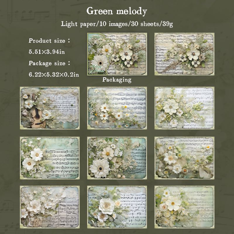 Melody of Flowers Material Papers